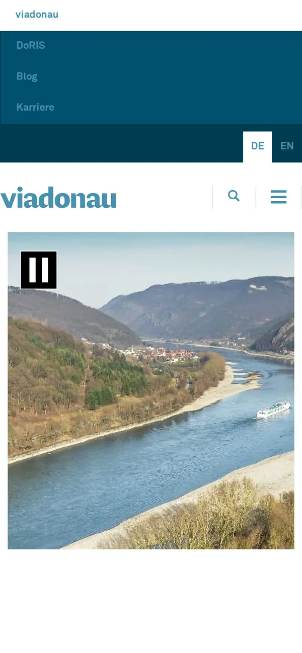 viadonau.org auf dem Smartphone