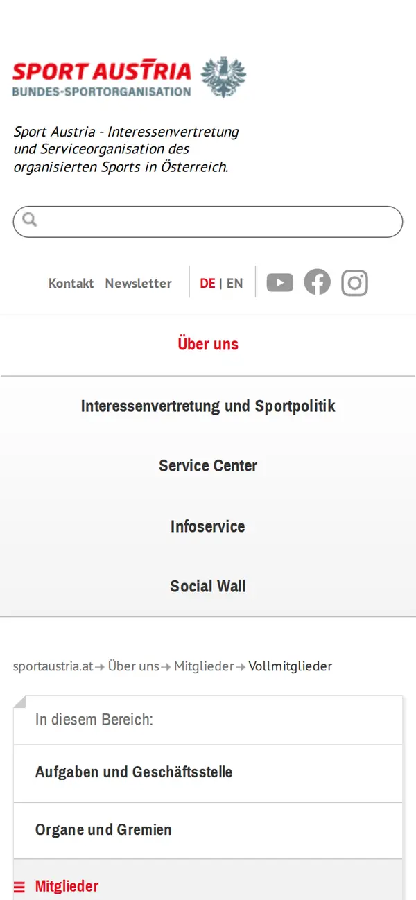 Vollmitglieder-Kacheln auf dem Smartphone untereinander